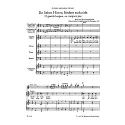 Ihr lieben Hirten, f&uuml;rchtet euch nicht - O gentils bergers, ne craignez pas - Hammerschmidt, Andreas