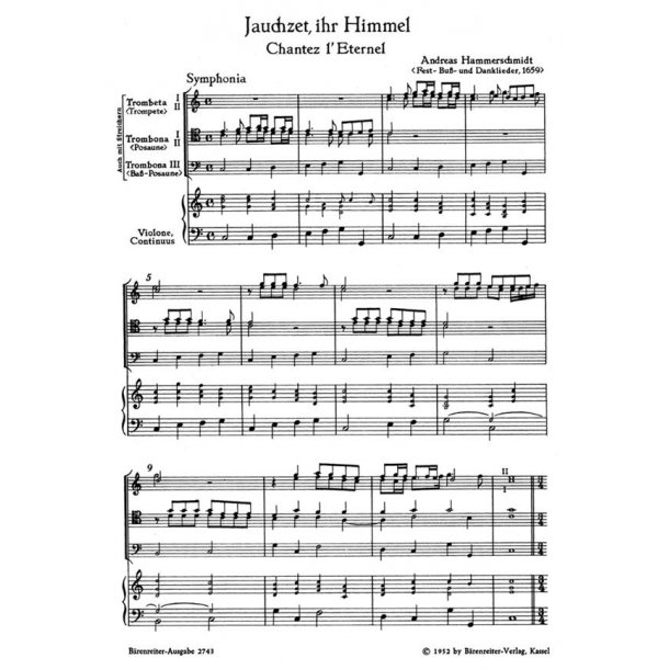 Jauchzet, ihr Himmel - Chantez l'Eternel - Hammerschmidt, Andreas