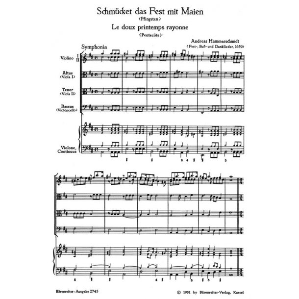 Schm&uuml;cket das Fest mit Maien - Le doux printemps rayonne - Hammerschmidt, Andreas