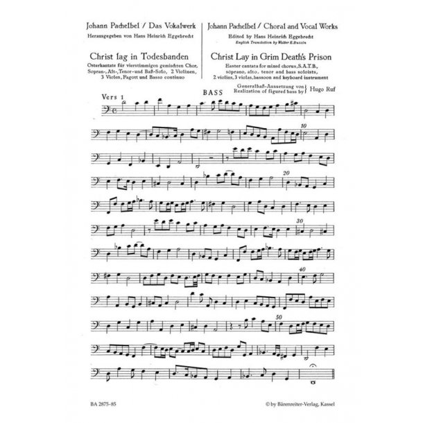 Christ lay in grim death's prison - Pachelbel, Johann