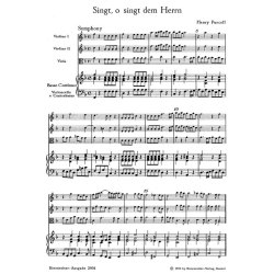 O, sing unto the Lord - Purcell, Henry