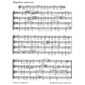 Magnificat primi toni : Der Lobgesang der Maria