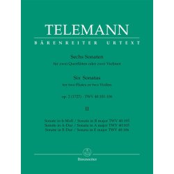Six Sonatas - Telemann, Georg Philipp