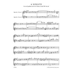 Six Sonatas - Telemann, Georg Philipp