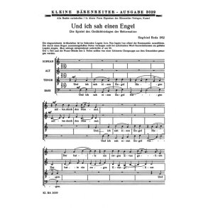 Und ich sah einen Engel : Motette