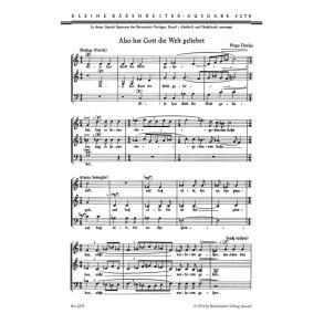 Also hat Gott die Welt geliebet