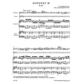 Concerto mit mehrfachen Besetzungsmöglichkeiten - Telemann, Georg Philipp