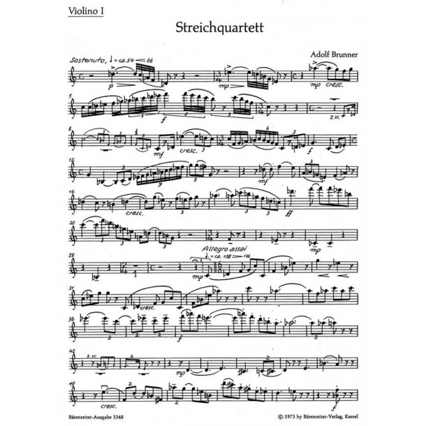 String Quartet - Brunner, Adolf