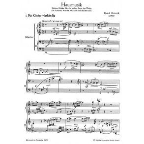Hausmusik - Krenek, Ernst