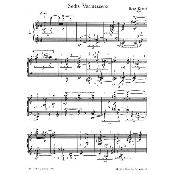 six Vermessene - Krenek, Ernst
