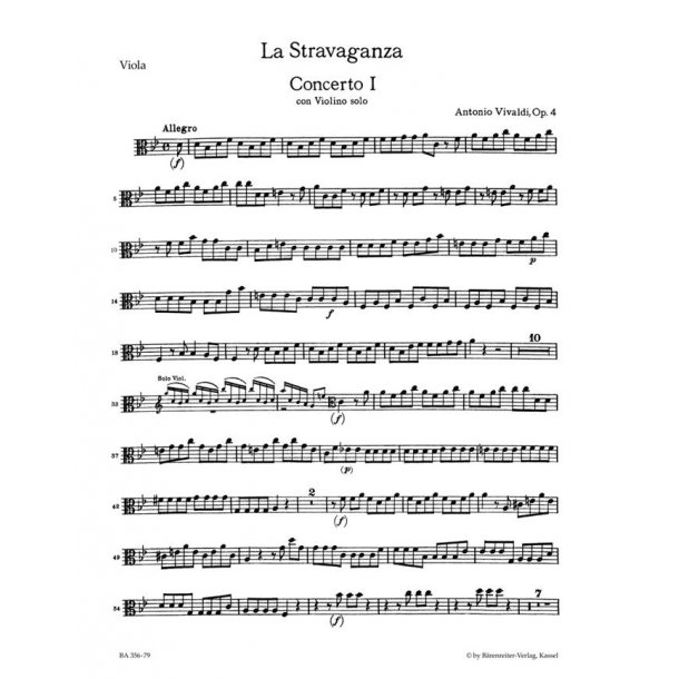 La Stravaganza : Concerto for Violin