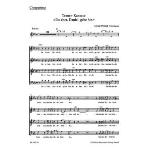 Du Aber, Daniel, Gehe Hin - Funeral Cantata : Trauerkantate