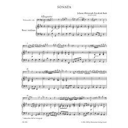 Sonata - Bach, Johann Christoph Friedrich