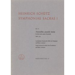 Attendite, popule meus - So h&ouml;re doch, meine Gemeinde - Sch&uuml;tz, Heinrich