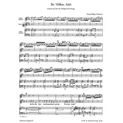 Ihr V&ouml;lker, h&ouml;rt - Telemann, Georg Philipp