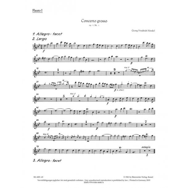 Concerto grosso - H&auml;ndel, Georg Friedrich