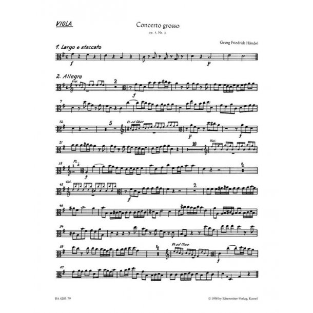 Concerto grosso - H&auml;ndel, Georg Friedrich