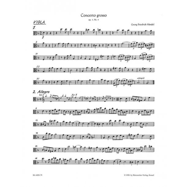 Concerto grosso - H&auml;ndel, Georg Friedrich