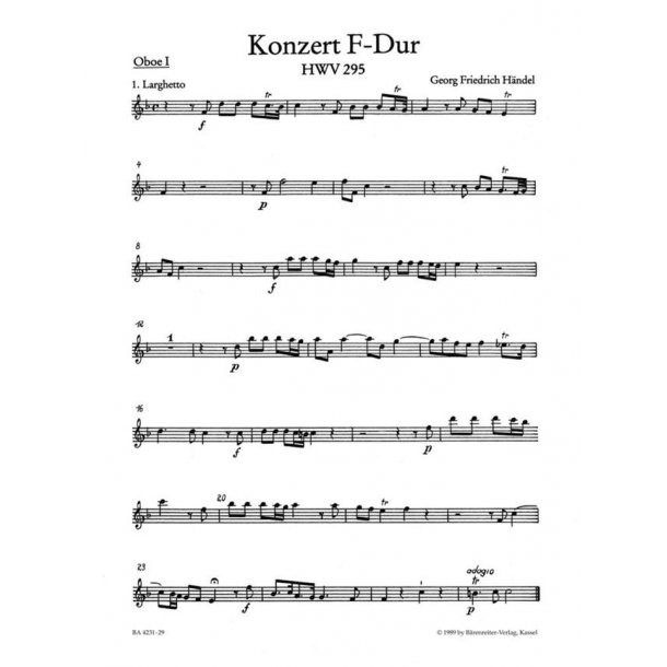 Concerto - H&auml;ndel, Georg Friedrich