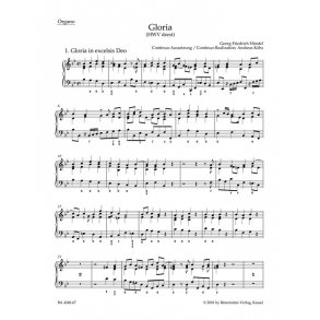 Gloria (Urtext Hallischen Ausgabe) (org)