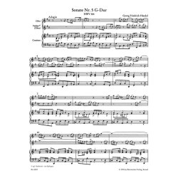 Six Sonatas - H&auml;ndel, Georg Friedrich