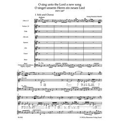 O sing unto the Lord - H&auml;ndel, Georg Friedrich