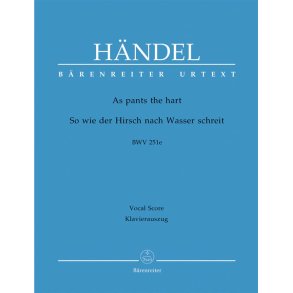 As Pants The Hart HWV 251e Chapel Royal Anthem