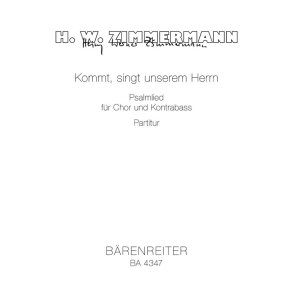 Kommt, singt unserem Herrn : Psalmlied für Chor und Kontrabass