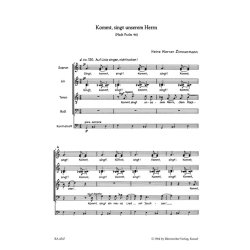 Kommt, singt unserem Herrn : Psalmlied f&uuml;r Chor und Kontrabass