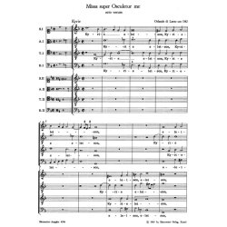 Missa super - Lasso, Orlando di