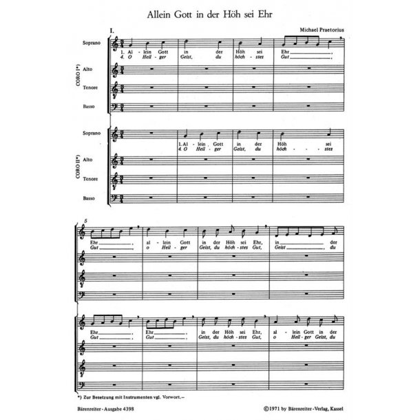 Allein Gott in der Hoh sei Ehr