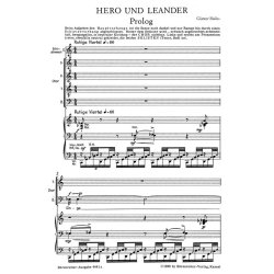 Hero und Leander : Oper in 7 Bildern. Text nach Franz Grillparzer und Musaios