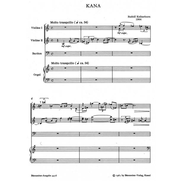 Kana - Auferstehung - Kelterborn, Rudolf