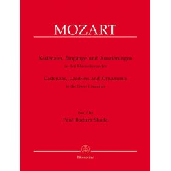 Kadenzen, Eing&auml;nge und Auszierungen zu den Klavierkonzerten von Wolfgang Amadeus Mozart - Badura-Skoda, Paul