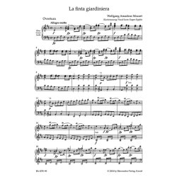 Finta Giardiniera - Die Verstelte Gartnerin : CANTO E PIANOFORTE - URTEXT