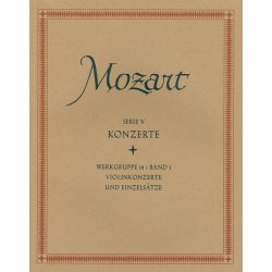 Concertos for Violin and Orchestra, Single Movements - Mozart, Wolfgang Amadeus
