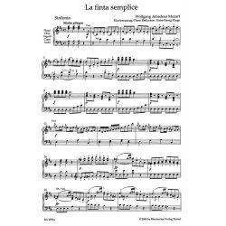 Finta Semplice - Die Schlaue Heuchlerin : Canto e Pianoforte - Urtext