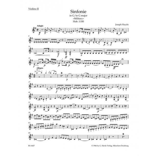 Symphony Hob. I:100 : Military