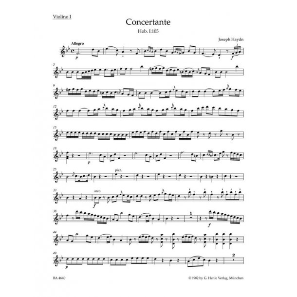 Concertante : Hob. I:105
