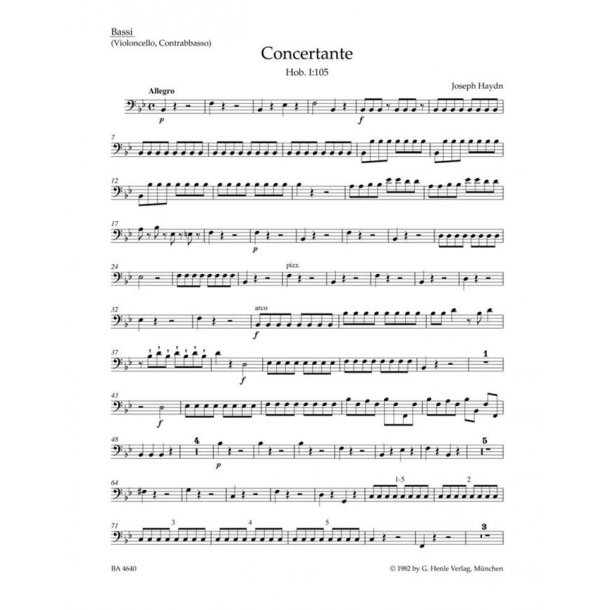 Concertante : Hob. I:105