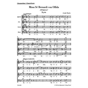 Missa Sancti Bernardi von Offida Hob.XXII:10 : Heilig-Messe