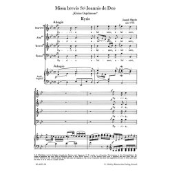 Missa Brevis Sancti Joannis De Deo : Kleine orgelmesse
