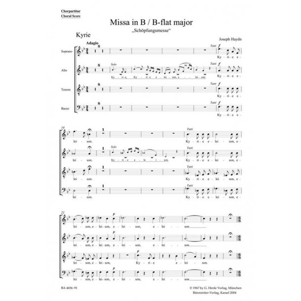 Missa : Creation Mass