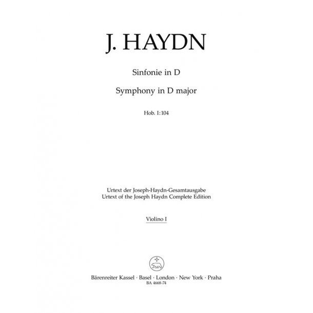 London Symphony No.12 -D Major Hob.I:104