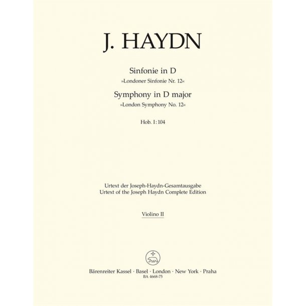 London Symphony No.12 -D Major Hob.I:104