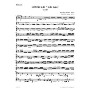 Symphony no. 20 in D major KV133