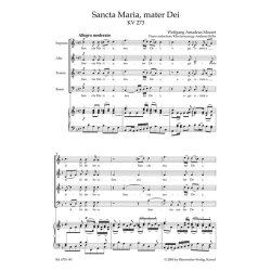 Sancta Maria, mater Dei - Mozart, Wolfgang Amadeus