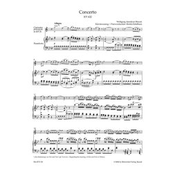 Clarinet Concerto In A K.622 : Transposed version into B-flat major for Bb Clarinet &amp; Piano