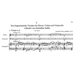 Piano Trios - Mozart, Wolfgang Amadeus