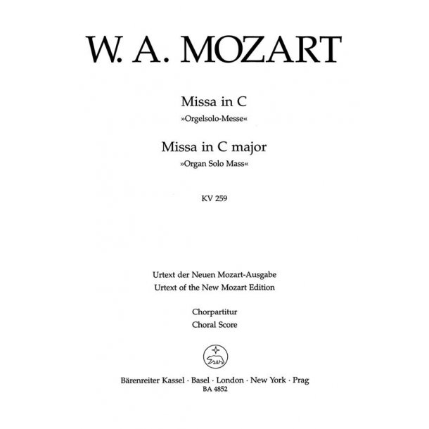 Missa : Organ Solo Mass